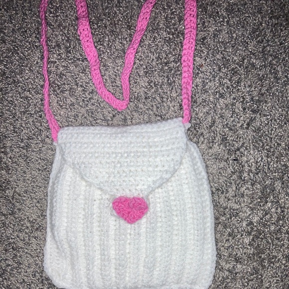 Handbags - Crochet love letter crossbody bag
